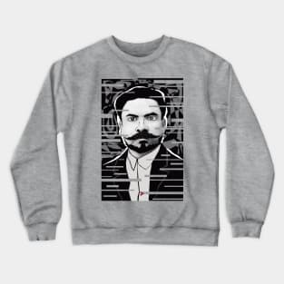 Ruben Dario 2 in Black and White Crewneck Sweatshirt